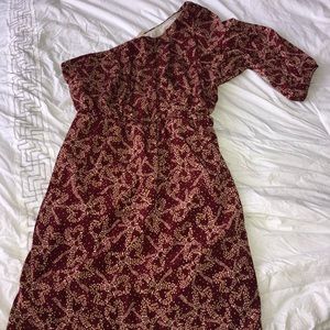 One shoulder boho dress